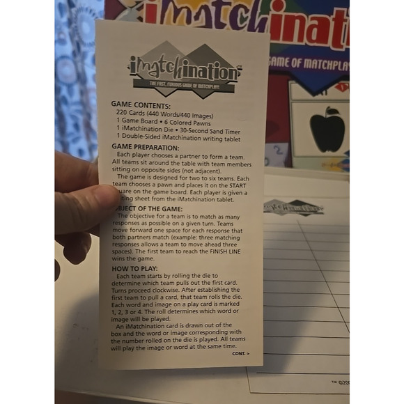 Vintage Imatchination Reveal Entertainment Matchplay Board Game - Picture 7 of 8